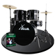 XDrum Rookie 20" Studio Batteria Completa Black incl. Scuola