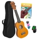 Cascha 3973 Soprano Ukulele Bundle Yellow