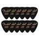 Fender 351 Púas Premium Extra Heavy Paquete de 12 Negro