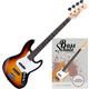 Rocktile Fatboy II SB E-Bass Sunburst Set inkl. Schule