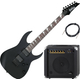 Ibanez GRG121DX-BKF Electric Guitar AK20G Set