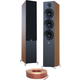 ELAC Debut F6.3 Floorstanding Speakers Walnut Oehlbach Set