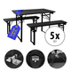 Stagecaptain Hirschgarten Beer Tent Set for Balcony 110 cm Dark Gray