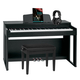 Classic Cantabile DP-230 SM E-Piano zwart mat Set