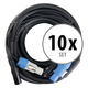 Pronomic Stage PPD-10 Hybridkabel Powerplug/DMX 10x Set