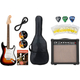 Squier Affinity Stratocaster LRL 3-Color Sunburst Starter Set