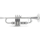 Classic Cantabile KTP-30SR MardiBrass Kunststoff Bb-Trompete Silber