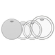 Remo 12" 13" 16" Pinstripe Clear Set PLUS 14" Ambassador Coated