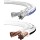 Oehlbach SP-40 / SP-25 Câble Haut-Parleur Bi-Wiring Argenté Blanc 10m Set
