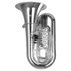 Lechgold BT-14/5S Bb Tuba Silver-Plated