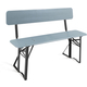 Stagecaptain BBB-119 GY Hirschgarten Banco De Cervecería Con Respaldo 119 cm Gris