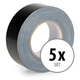 Stagecaptain DT-4850BK-PRO Cloth Tape Gaffa Tape 50m 5-Pack Black