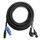 Pronomic Stage EUPPD-5 Câble Hybride Euro/PowP/DMX Compatible Schuko/Powercon + DMX 3 broches, 5m