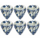 Taylor Thermex Pack De 6 UltraPicks Blue Swirl 1,50 Premium 351