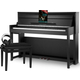 Classic Cantabile UP-1 SM Upright E-Piano Schwarz matt Deluxe Set
