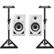 Pioneer DJ DM-40D Bianco Coppia Set