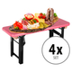 Stagecaptain BB-55 PI Hirschgarten Bierzeltbankerl Roze 4x Set