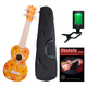 Classic Cantabile BeachBuddy Beachflower Ukulele Set inkl. Tuner und Schule