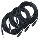 Pronomic Stage XFJ-20 Cavo Microfono XLR/Jack 20 m Nero Set da 3
