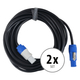 Pronomic Power Twist 10 Power Cable 10m 2x Set