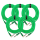 Pronomic Trendline INST-6NG Instrumentenkabel 6m grün 5x Set