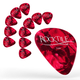 Rocktile Plektren Red Tortoise Thin 12er Pack