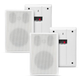 Pronomic FLS-540E WH Coppia Diffusori Flatpanel da Parete Box bianco 2x Set