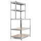 Étagère d'atelier Stagecaptain WBR-175 SR avec plateaux en bois argent