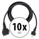 Stagecaptain PSPEXT-10 Verlengsnoer IP44 10m 10x Set