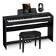 Casio PX-770 BK Privia Digital Piano Black Set Incl. Piano Bench, Headphones & Piano Method Book