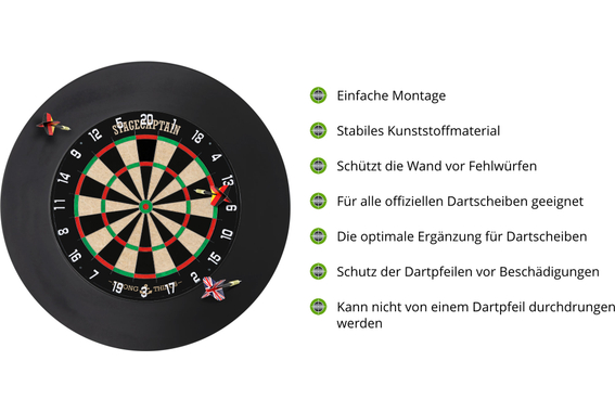 Stagecaptain DBS-1715C BullsEye Champion Set Bersaglio da Freccette con Surround image 10