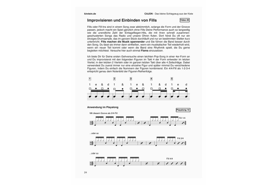 XDrum KC-37B Cajon per Bambini Blu Set con Scuola image 10