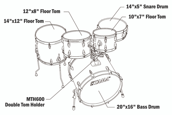 Tama IP50H6W-BRM Imperialstar Drumkit Burnt Red Mist Set incl. Gigbags image 10