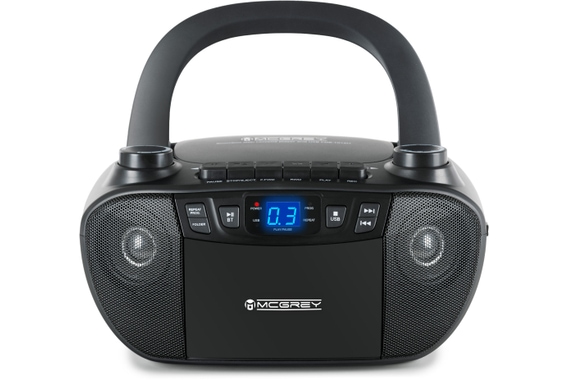 McGrey CDB-1016U BK Boombox Met Cassette, Bluetooth En USB image 10