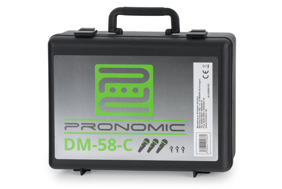 Pronomic DM-58-C Microphone Vocal Set de 3 avec câble XLR image 10
