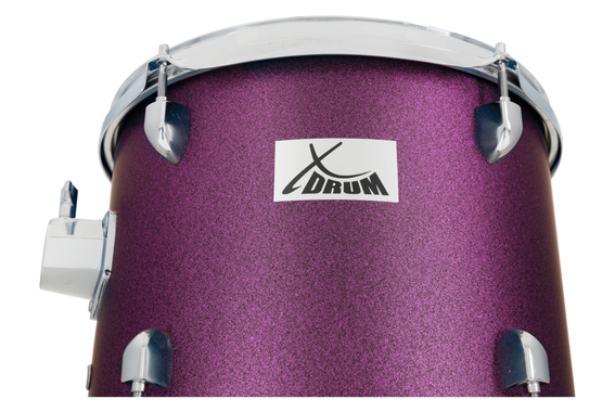 XDrum Semi 22" Standard Batería Satin Purple Sparkle Set + Amortiguadores image 10