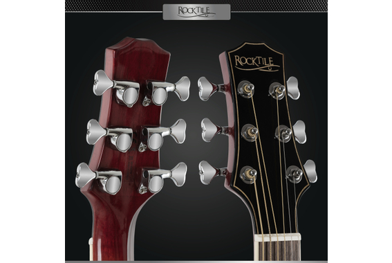 Rocktile WSC-150C-RBW Westerngitaar Rainbow image 10