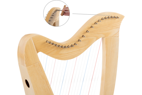 Classic Cantabile H-22LG AW Keltische Harfe 22 Saiten  - Retoure (Zustand: sehr gut) image 10