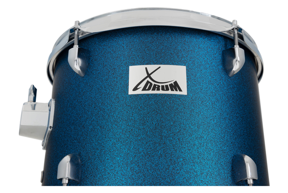 XDrum Semi 22" Standard Batterie Satin Blue Sparkle Set + Amortisseurs image 10