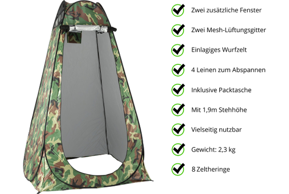 Stagecaptain Quixie-3436 Set Toilette Privacy Camouflage image 10