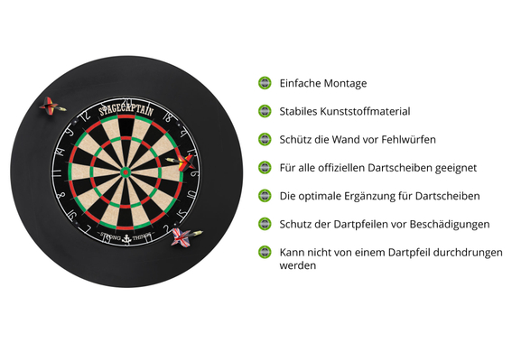 Stagecaptain DBS-1715 BullsEye Pro Jeu de Fléchettes Surround Set image 10