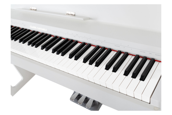 Classic Cantabile DP-S1 WM Electric Piano Matte White image 10