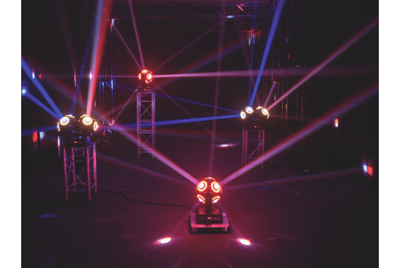 Eurolite LED B-100 Hypno Single Ball Moving Head Case Set image 10