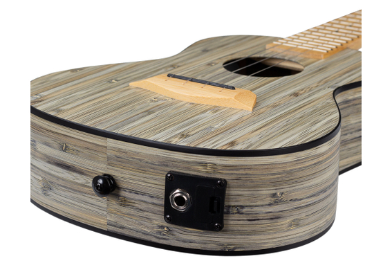 Cascha 2315E Ukulele Soprano Bamboo Graphite Bundle con Pickup image 10