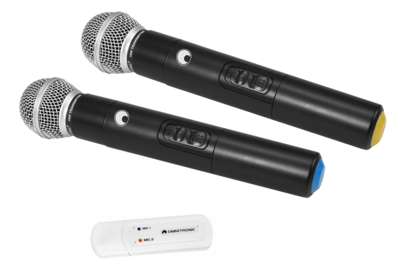 Omnitronic WAMS-08BT MK2 Drahtloses PA System mit UWM-2HH USB Funkmikrofon-Set image 10