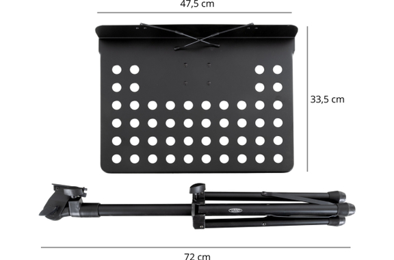 Pronomic OS-01P Orkeststandaard Geperforeerd Metaal met Notenklemmen 10x Set image 10