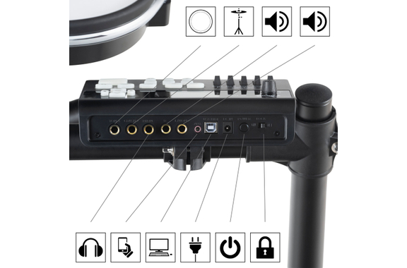 XDrum DD-460P E-Drum Kit Home Set image 10