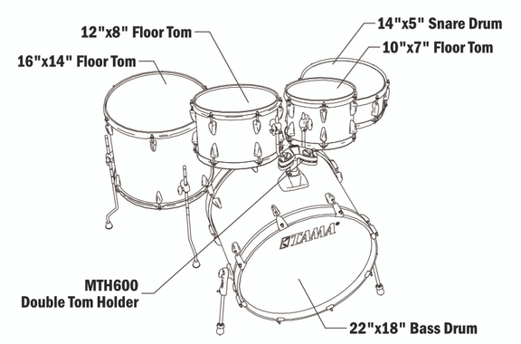 Tama IP52H6W-HBK Imperialstar Drumkit Hairline Black Set incl. Gig Bags image 10