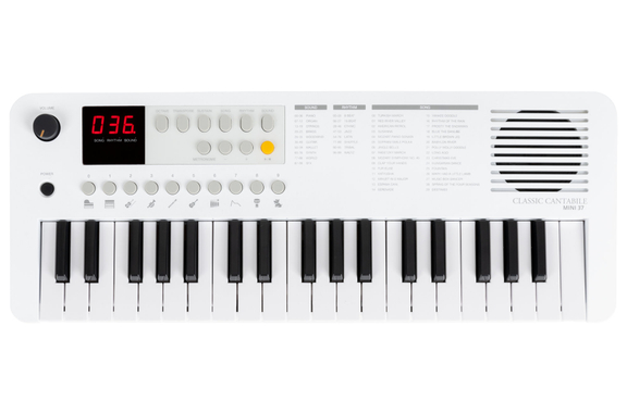 Classic Cantabile MINI-37 Clavier blanc-gris image 10