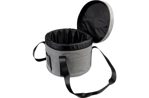 Sela SECBB14 Crystal Singing Bowl Bag Gray 14" image 10